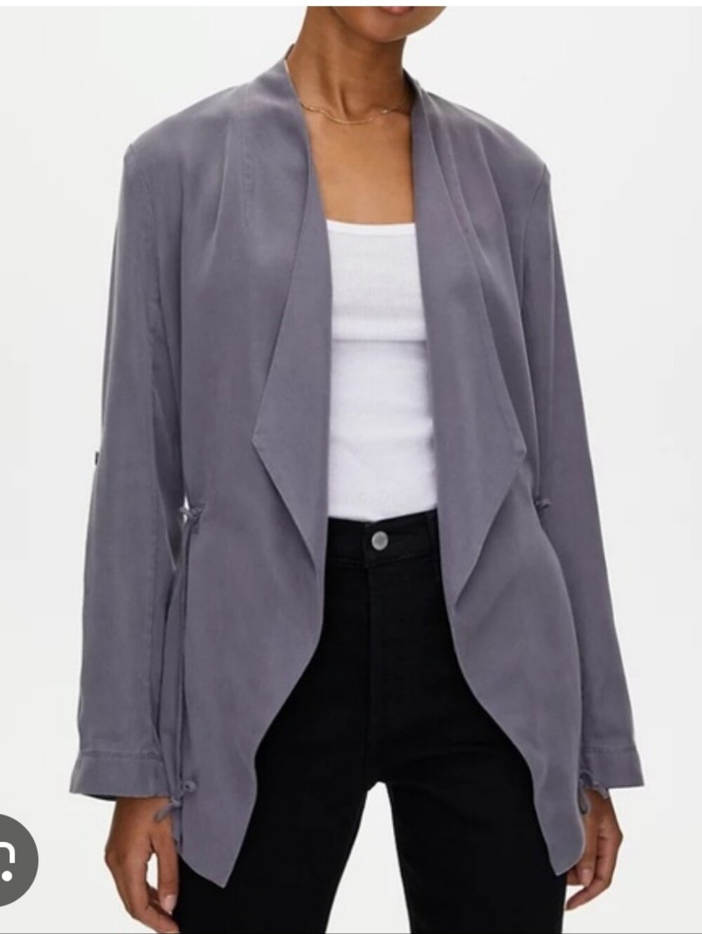 ARITZIA THE GROUP BABATON I Oversized XS Calipso Blazer Jacket I concrete grey